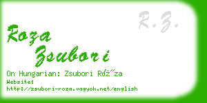 roza zsubori business card